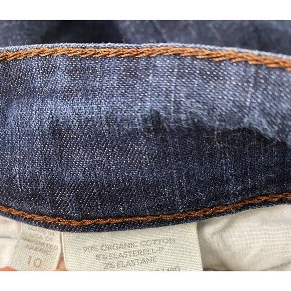 Eileen Fisher Organic Cotton Jeans Mid-Rise Zipper P1210M Cut 1027859 -- Sz 10 - Picture 11 of 11